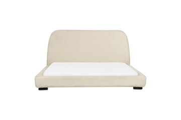 Vattensäng Beliani Roisel Bouclé, 160x200 cm Beige||Black 160x200 VALUE_MISSING_2 - Møbler - Senger - Vannsenger