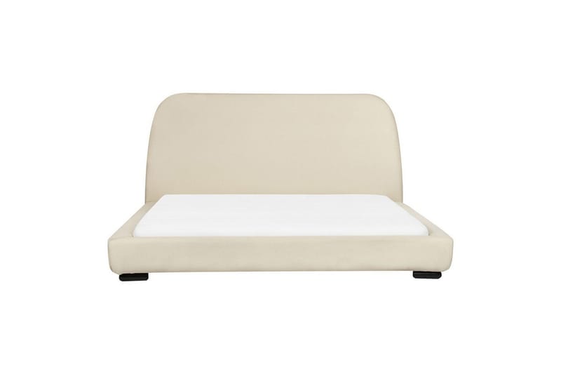 Vattensäng Beliani Roisel Bouclé, 160x200 cm Beige||Black 160x200 VALUE_MISSING_2 - Møbler - Senger - Vannsenger