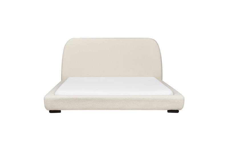 Vattensäng Beliani Roisel Bouclé, 160x200 cm Beige||Black 160x200 VALUE_MISSING_4 - Møbler - Senger - Vannsenger