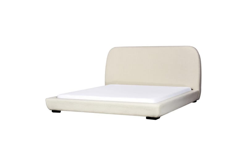Vattensäng Beliani Roisel Bouclé, 160x200 cm Beige||Black 180x200 VALUE_MISSING_1 - Møbler - Senger - Vannsenger