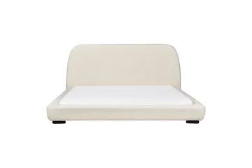 Vattensäng Beliani Roisel Bouclé, 160x200 cm Beige||Black 180x200 VALUE_MISSING_1 - Møbler - Senger - Vannsenger