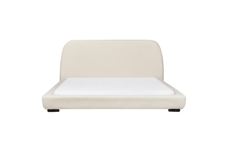 Vattensäng Beliani Roisel Bouclé, 160x200 cm Beige||Black 180x200 VALUE_MISSING_1 - Møbler - Senger - Vannsenger