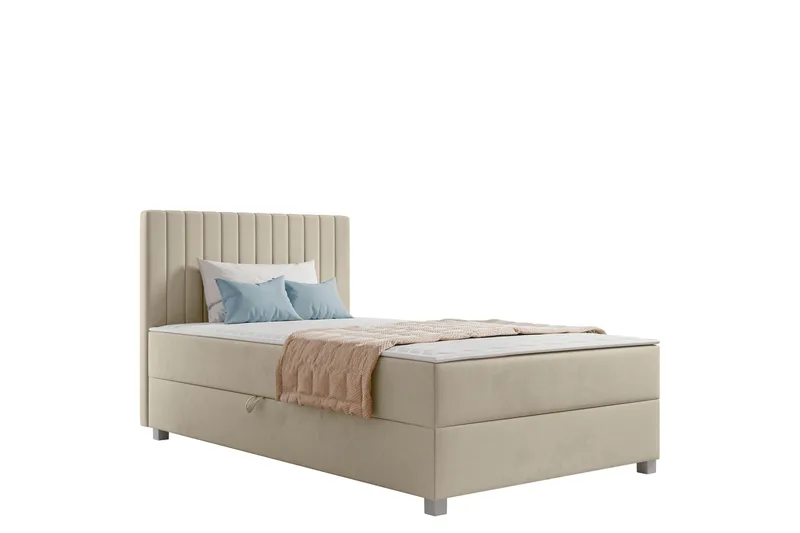 Veyran Sengepakke Kontinentalseng med Oppbevaring 120x200 cm, Beige