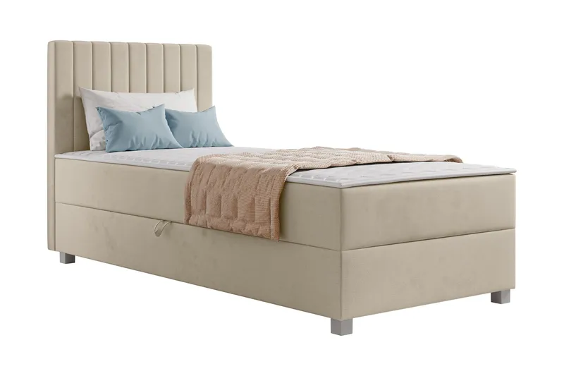 Veyran Sengepakke Kontinentalseng med Oppbevaring 90x200 cm, Beige