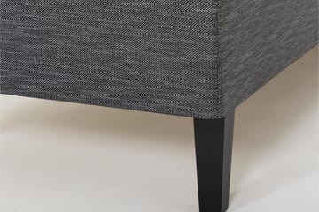 Viken Bas Rammeseng 80X200Cm - Grå, Konisk Eikeben - Møbler - Senger - Enkeltsenger