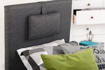 Viken Bas Rammeseng 80X200Cm - Grå, Konisk Eikeben - Møbler - Senger - Enkeltsenger