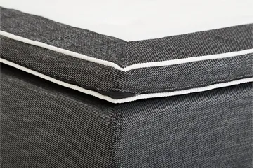 Viken Bas Rammeseng 80X200Cm - Grå, Konisk Eikeben - Møbler - Senger - Enkeltsenger