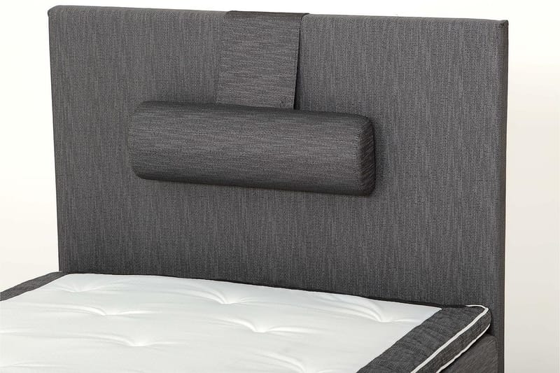 Viken Sengepakke – Ramseng 120x200 cm med Sengegavl + Overmadrass med Fasthetsgrad Fast - Grå - Møbler - Senger - Enkeltsenger