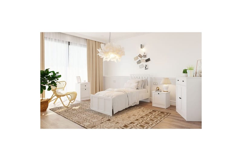 Vyric Sengeramme - Matt Hvit - Møbler - Senger - Sengeramme & sengestamme