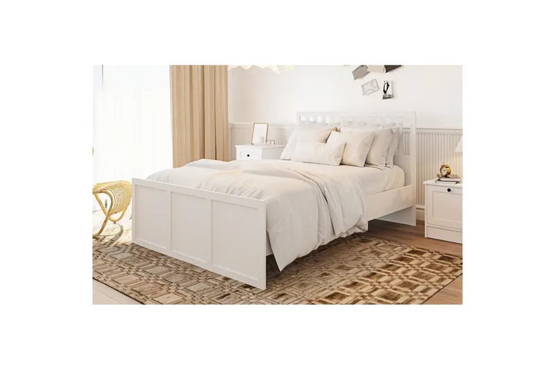 Vyric Sengeramme - Matt Hvit - Møbler - Senger - Sengeramme & sengestamme