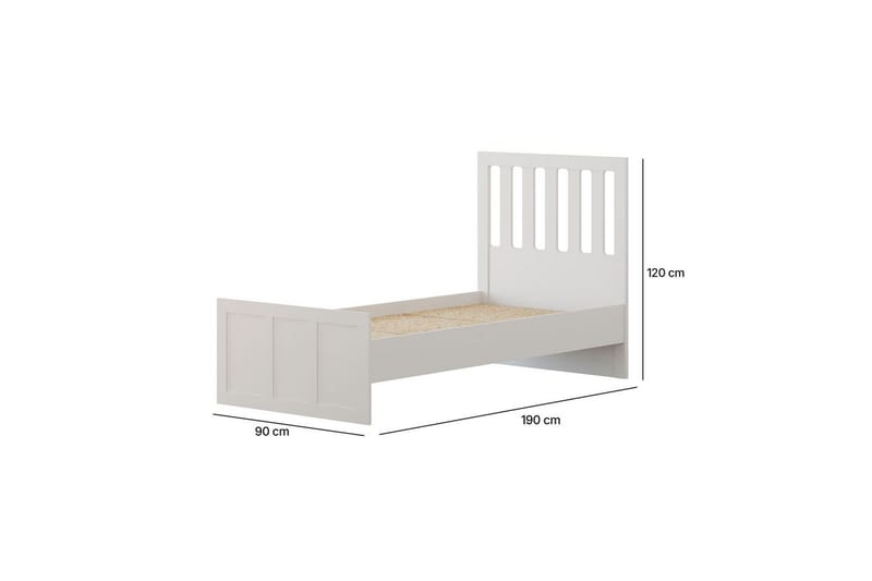 Vyric Sengeramme - Matt Hvit - Møbler - Senger - Sengeramme & sengestamme