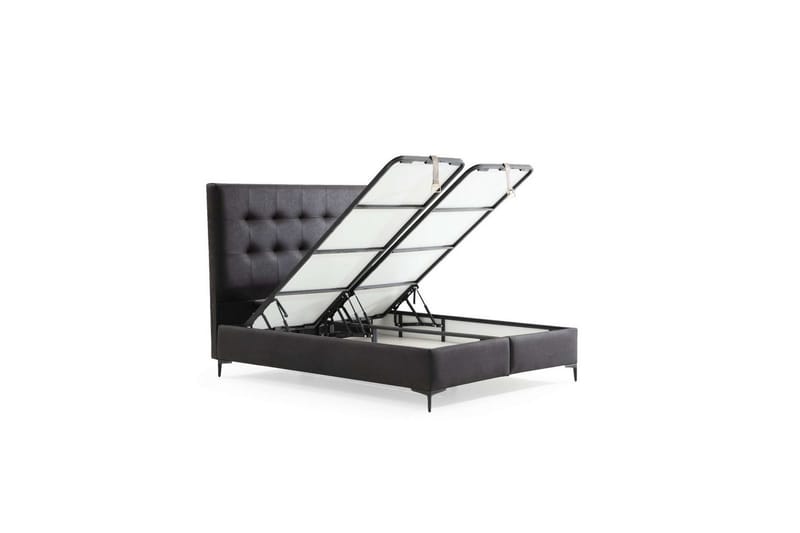 Yonel Sengeramme 90x190 cm - Svart - Møbler - Senger - Sengeramme & sengestamme