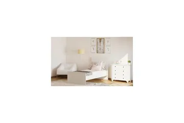 Zyras Sengeramme 90x190 cm - Matt Hvit - Møbler - Senger - Sengeramme & sengestamme