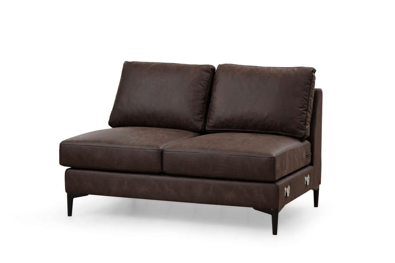 Svanabyn Sofa m. Divan og Sjeselong 4-seter - Mørkebrun - Møbler - Sofaer - U-sofa