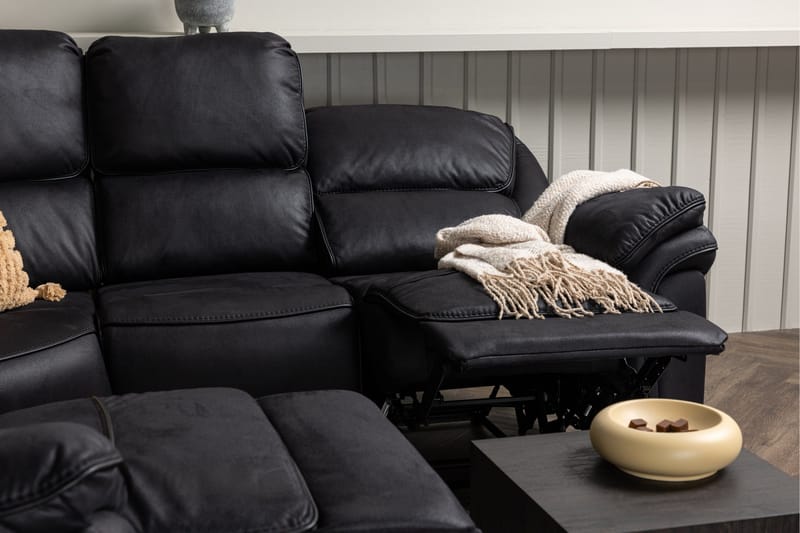 Saranda Reclinersofa - Svart - Møbler - Sofaer - Hjørnesofa