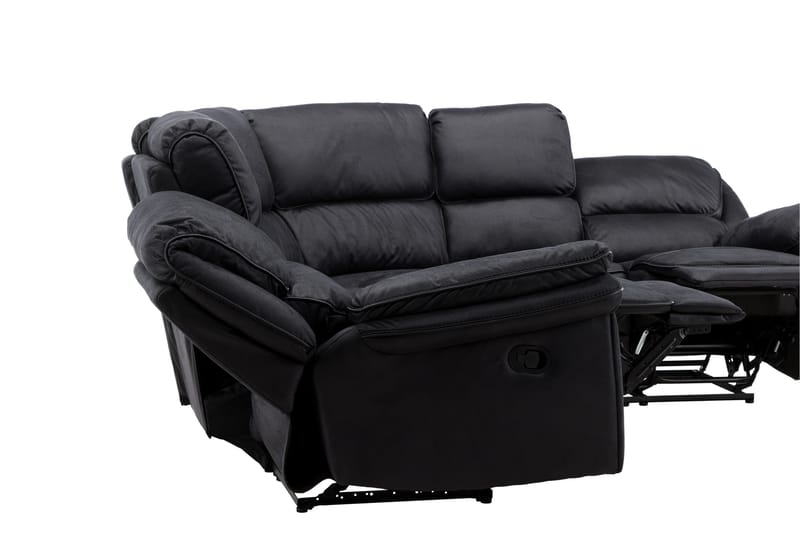 Saranda Reclinersofa - Svart - Møbler - Sofaer - Hjørnesofa