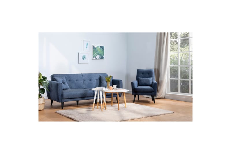 Hunterville Sofagruppe - Marineblå - Møbler - Sofaer - Sofagrupper
