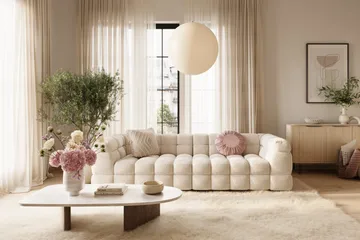 Elise 4-seters Sofa - Beige - Møbler - Sofaer - Sofa 3 seter