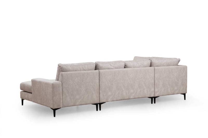 Svanabyn Sofa m. Divan og Sjeselong 4-seter - Beige - Møbler - Sofaer - U-sofa