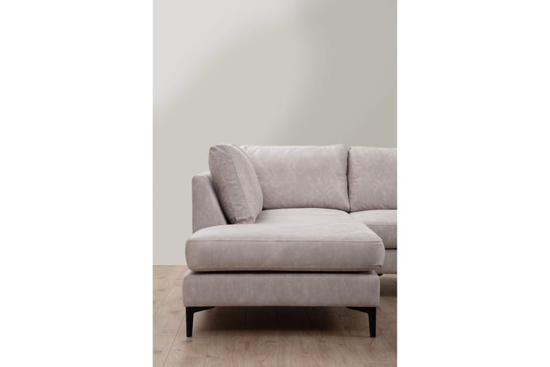 Svanabyn Sofa m. Divan og Sjeselong 4-seter - Beige - Møbler - Sofaer - U-sofa