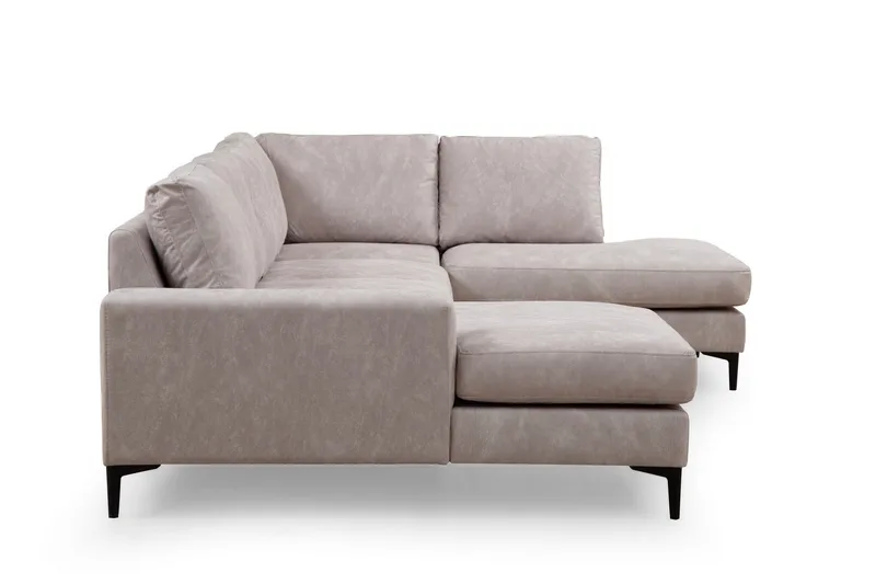 Svanabyn Sofa m. Divan og Sjeselong 4-seter - Beige - Møbler - Sofaer - U-sofa