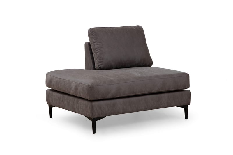 Svanabyn Sofa m. Divan og Sjeselong 4-seter - Antrasitt - Møbler - Sofaer - U-sofa