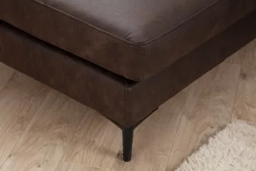 Svanabyn Sofa m. Divan og Sjeselong 4-seter - Mørkebrun - Møbler - Sofaer - U-sofa