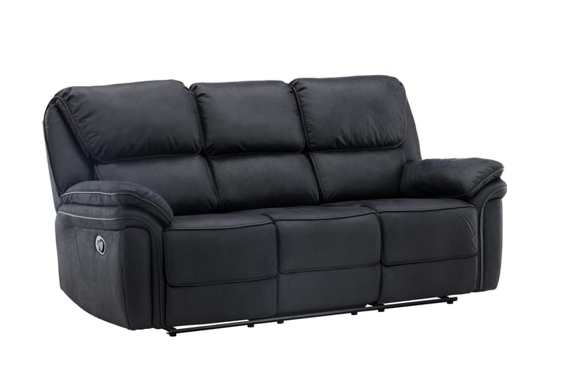 Saranda Reclinersofa - Svart - Møbler - Sofaer - Reclinersofaer - 3 seters kinosofa & reclinersofa