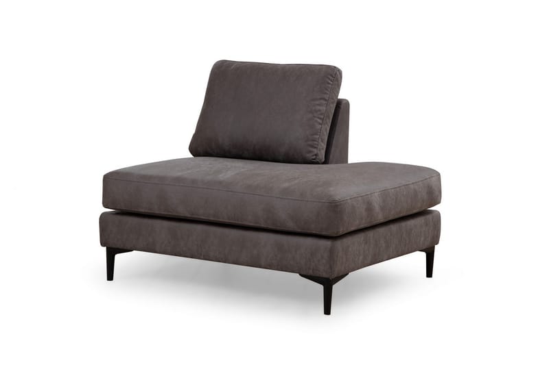 Svanabyn Sofa m. Divan og Sjeselong 4-seter - Antrasitt - Møbler - Sofaer - U-sofa