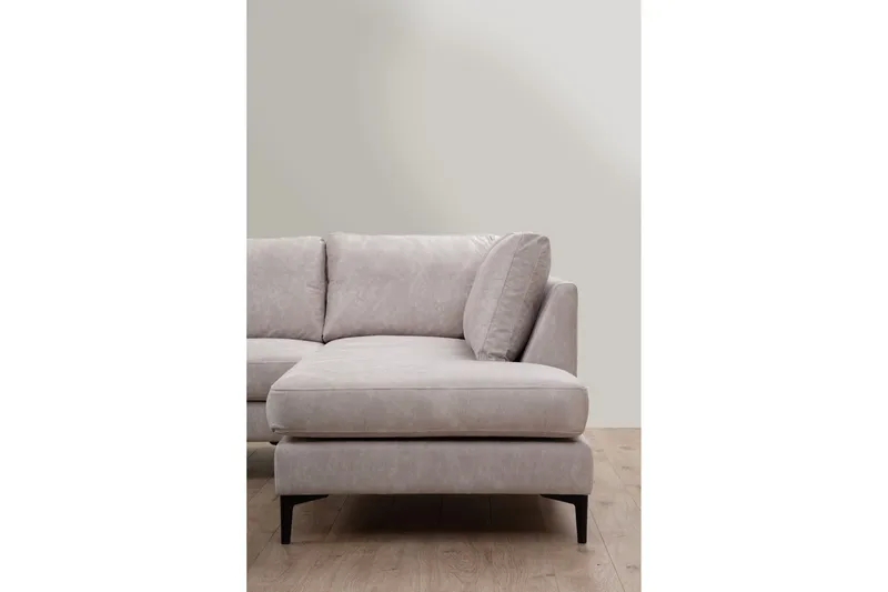 Svanabyn Sofa m. Divan og Sjeselong 4-seter - Beige - Møbler - Sofaer - U-sofa