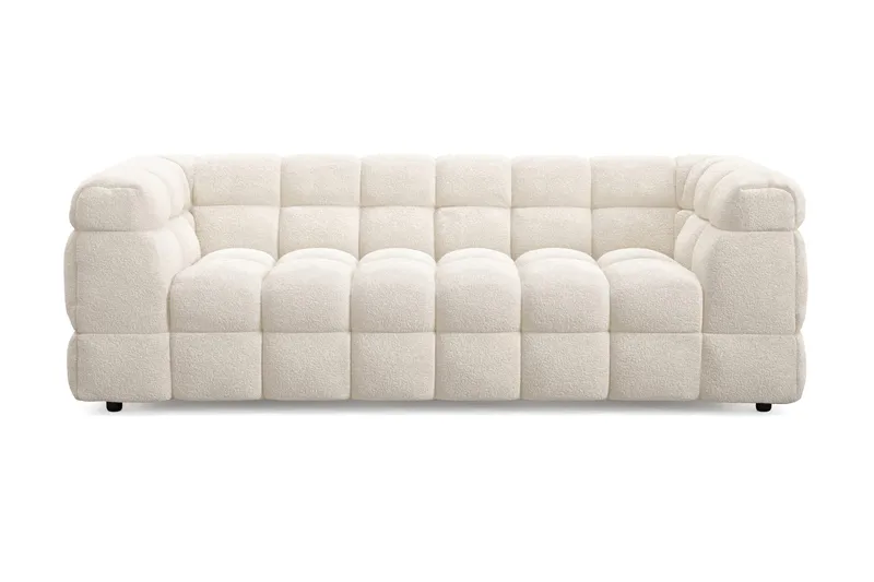Elise 3-seters Sofa, Beige Teddy