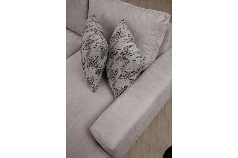 Svanabyn Sofa m. Divan og Sjeselong 4-seter - Beige - Møbler - Sofaer - U-sofa