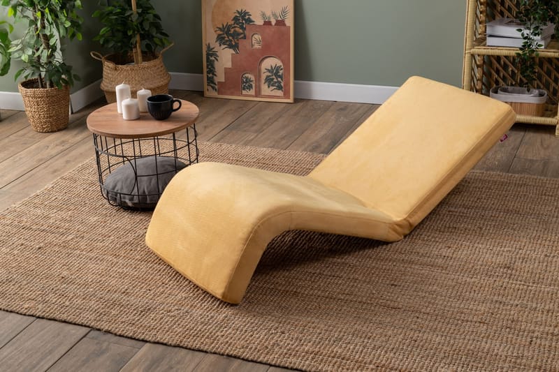 1-seters sovesofa Atelier Del Sofa Nami Single (55 x 50 x 60 cm) Sennep - Møbler - Sofaer - Sovesofaer