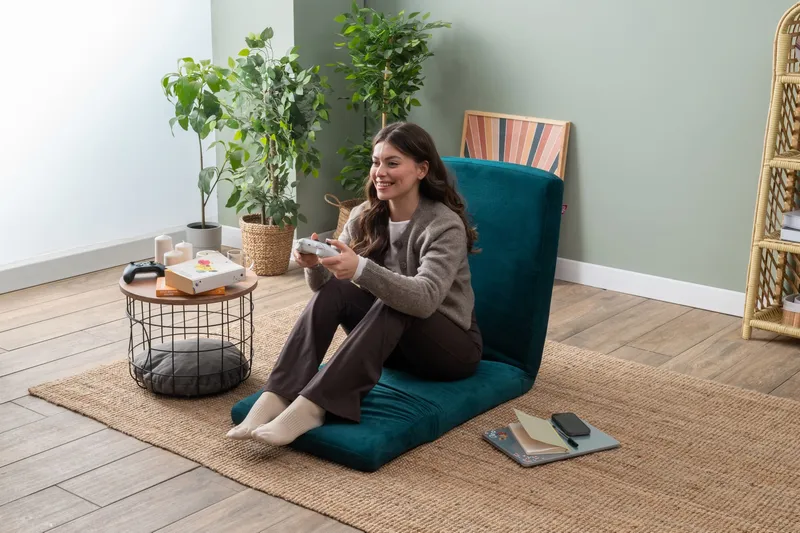 1-seters sovesofa Atelier Del Sofa Nami Single (55 x 50 x 60 cm) Petrol Green - Møbler - Sofaer - Sovesofaer