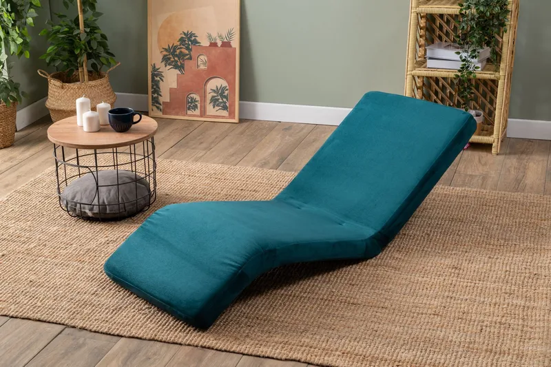 1-seters sovesofa Atelier Del Sofa Nami Single (55 x 50 x 60 cm) Petrol Green - Møbler - Sofaer - Sovesofaer