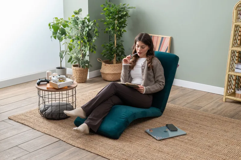 1-seters sovesofa Atelier Del Sofa Nami Single (55 x 50 x 60 cm) Petrol Green - Møbler - Sofaer - Sovesofaer