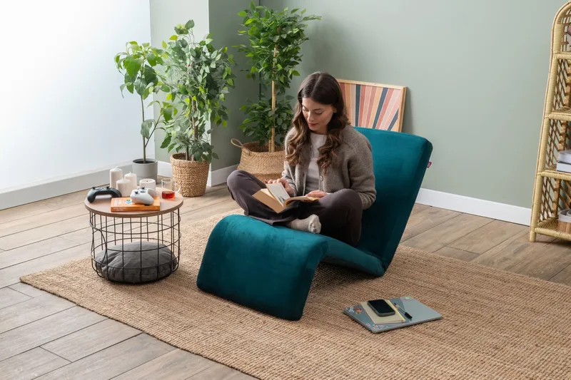 1-seters sovesofa Atelier Del Sofa Nami Single (55 x 50 x 60 cm) Petrol Green - Møbler - Sofaer - Sovesofaer