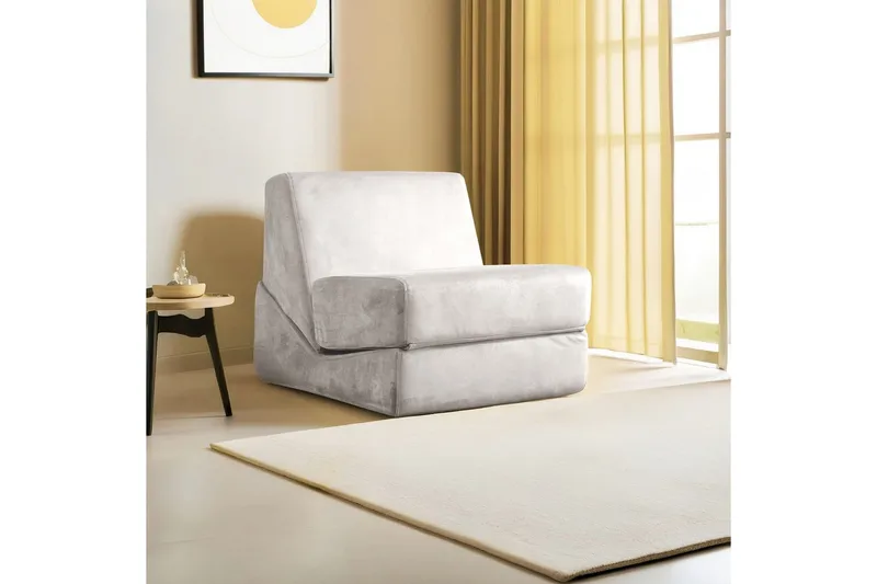 1-seters Sovesofa Dorielton Konvertibel Krem - Krem - Møbler - Sofaer - Sovesofaer