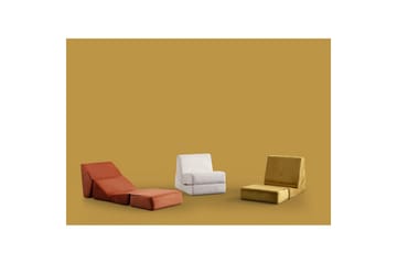 1-seters Sovesofa Dorielton Konvertibel Sennep - Sennep - Møbler - Sofaer - Sovesofaer