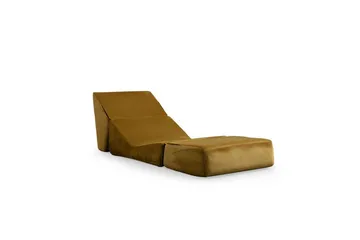 1-seters Sovesofa Dorielton Konvertibel Sennep - Sennep - Møbler - Sofaer - Sovesofaer
