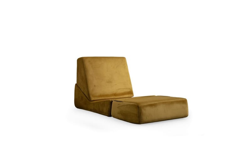 1-seters Sovesofa Dorielton Konvertibel Sennep - Sennep - Møbler - Sofaer - Sovesofaer