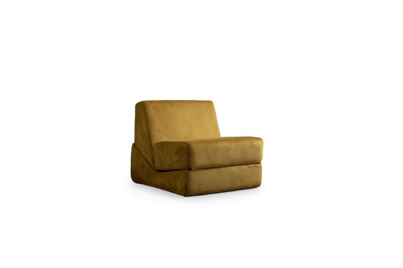 1-seters Sovesofa Dorielton Konvertibel Sennep - Sennep - Møbler - Sofaer - Sovesofaer