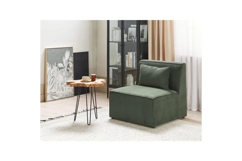 1-sitssektion Beliani Lemvig Beige NO_BRAND Green - Møbler - Sofaer - Modulsofaer - Midtmodul