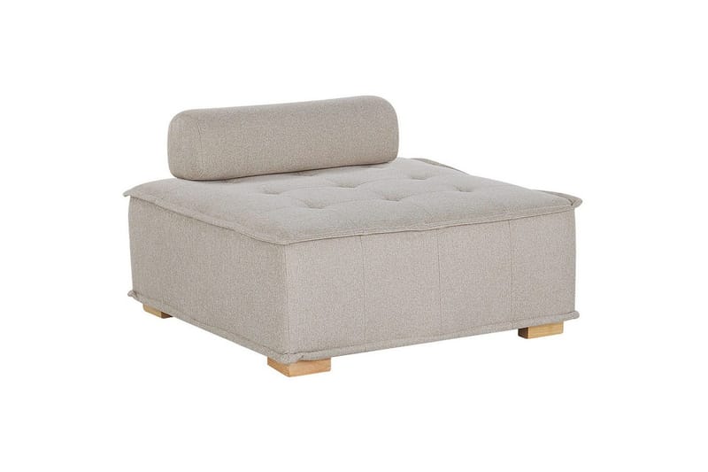 1-sitssoffa Beliani Tibro Beige, ljust trä Beige||Light colored wood - Møbler - Sofaer - Modulsofaer - Midtmodul
