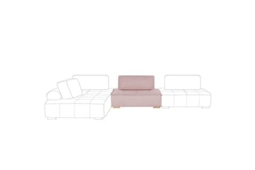 1-sitssoffa Beliani Tibro Beige, ljust trä Blush Pink||Light colored wood - Møbler - Sofaer - Modulsofaer - Midtmodul