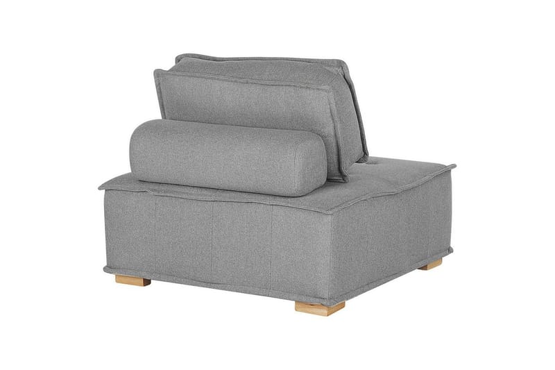 1-sitssoffa Beliani Tibro Beige, ljust trä Grey - Grå - Møbler - Sofaer - Modulsofaer - Midtmodul