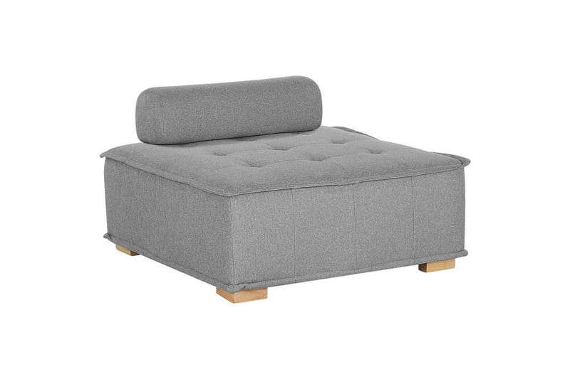 1-sitssoffa Beliani Tibro Beige, ljust trä NO_BRAND Grey - Grå - Møbler - Sofaer - Modulsofaer - Midtmodul