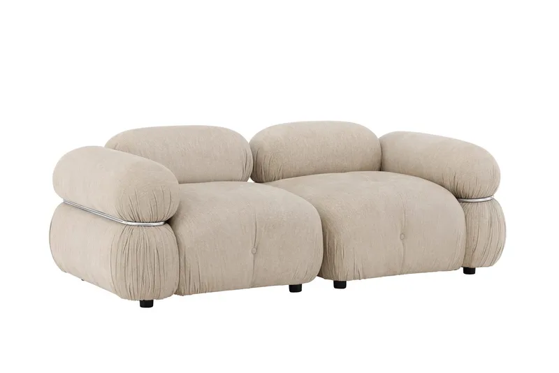 2-Seat Sofa Venture Home Beige Silver - Møbler - Sofaer - 2 seter sofa