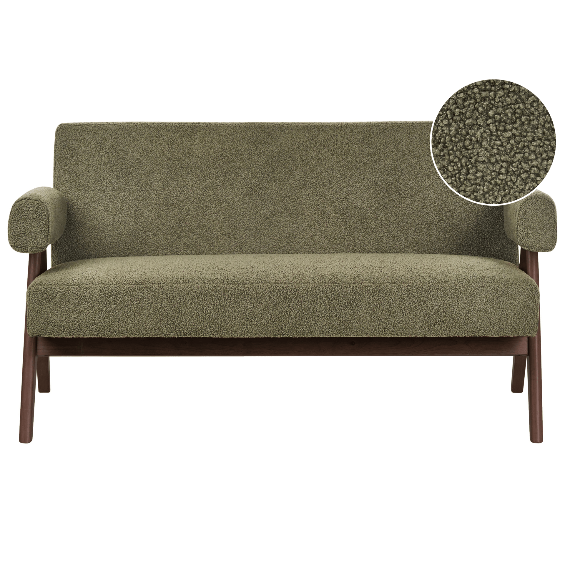 2-seters sofa Tamre - Grønn/Mørkebrun