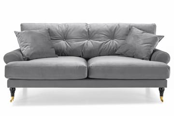 Andrew 2-seters Sofa - Grå - Møbler - Sofaer - Fløyel sofaer